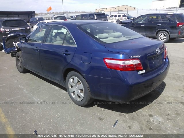 4T1BE46K89U309355 - 2009 TOYOTA CAMRY SE/LE/XLE BLUE photo 3