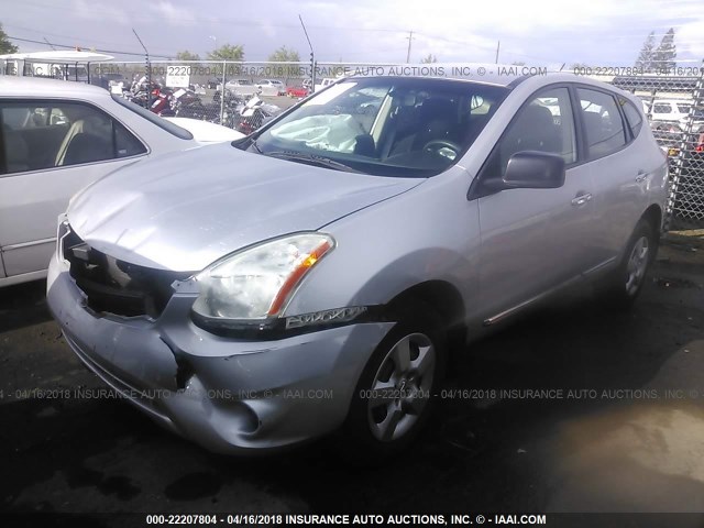 JN8AS5MT8BW575158 - 2011 NISSAN ROGUE S/SV/KROM SILVER photo 2