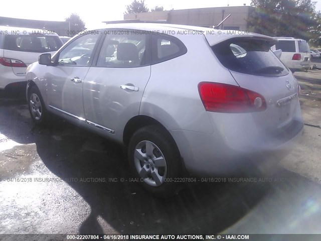 JN8AS5MT8BW575158 - 2011 NISSAN ROGUE S/SV/KROM SILVER photo 3