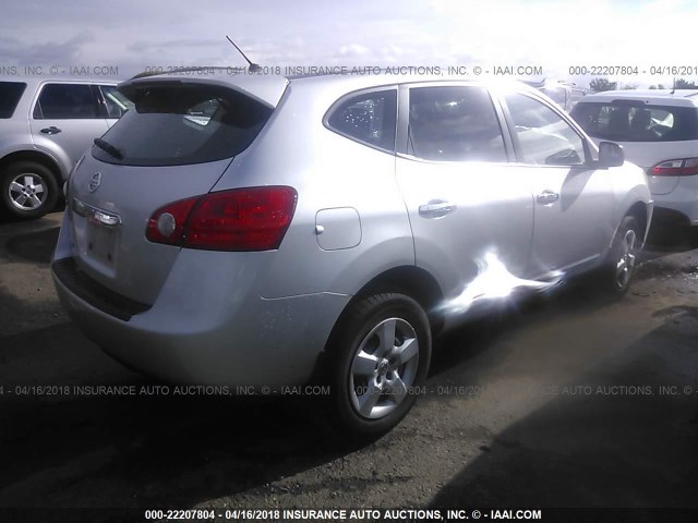 JN8AS5MT8BW575158 - 2011 NISSAN ROGUE S/SV/KROM SILVER photo 4