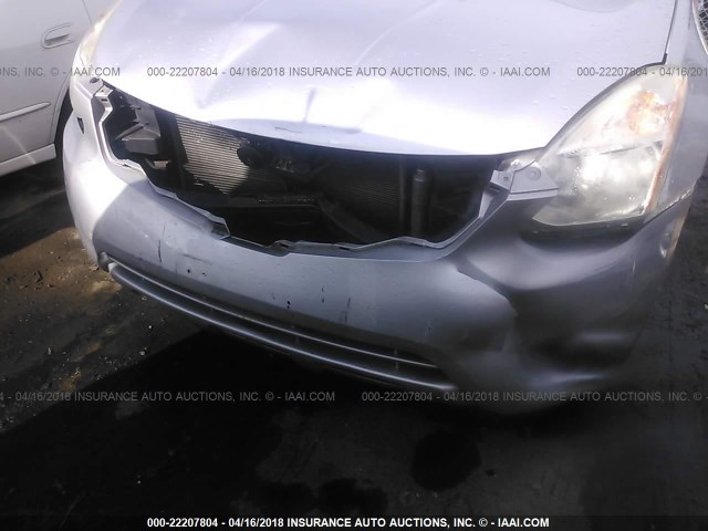 JN8AS5MT8BW575158 - 2011 NISSAN ROGUE S/SV/KROM SILVER photo 6