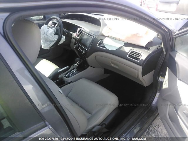 19XFB2F9XEE046732 - 2014 HONDA CIVIC EXL GRAY photo 5