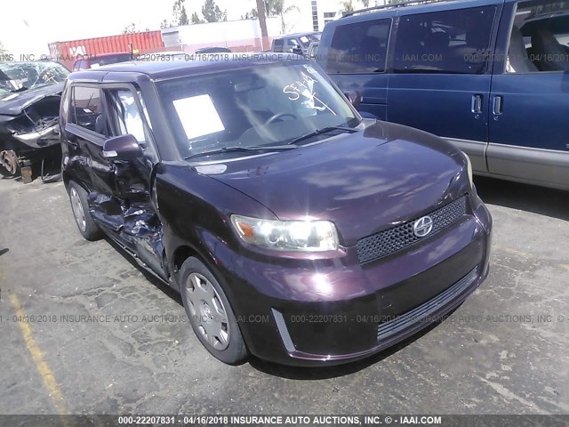 JTLKE50E681046994 - 2008 TOYOTA SCION XB BURGUNDY photo 1