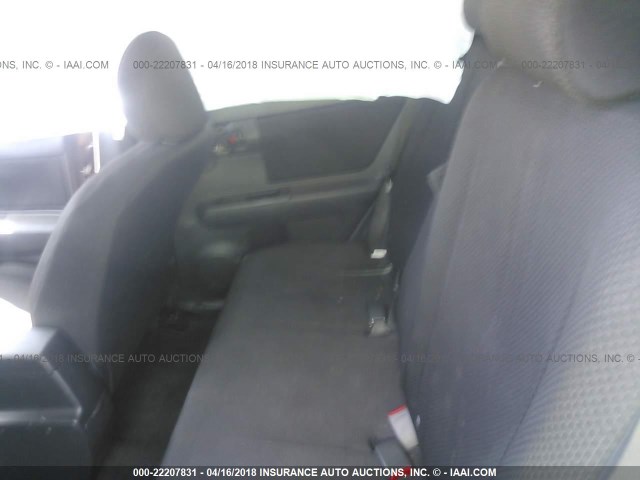 JTLKE50E681046994 - 2008 TOYOTA SCION XB BURGUNDY photo 8