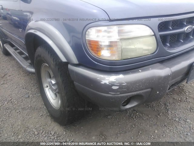 1FMZU73E4YZA34442 - 2000 FORD EXPLORER XLT BLUE photo 6