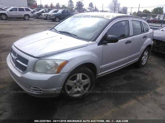 1B3HB48B67D408727 - 2007 DODGE CALIBER SXT SILVER photo 2