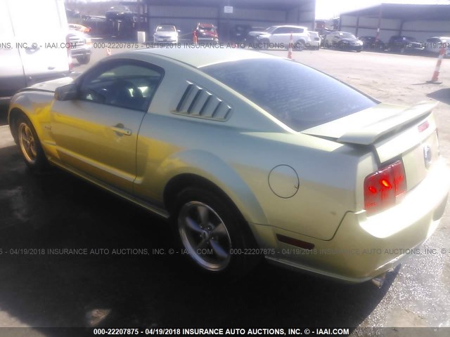 1ZVHT82H965227403 - 2006 FORD MUSTANG GT GREEN photo 3