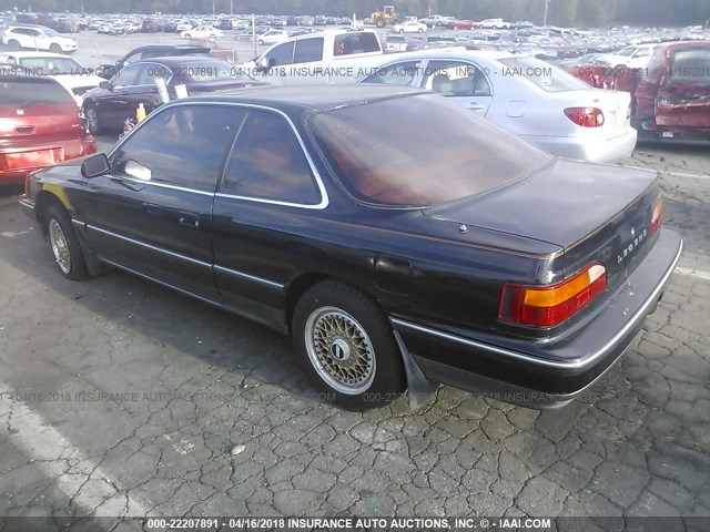 JH4KA3171KC000303 - 1989 ACURA LEGEND LS BLACK photo 3