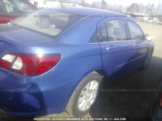 1C3LC46K47N513841 - 2007 CHRYSLER SEBRING BLUE photo 4