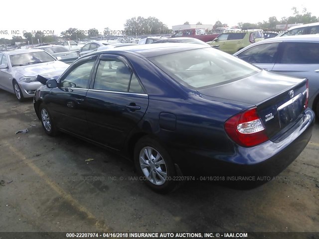 4T1BF32KX4U078996 - 2004 TOYOTA CAMRY LE/XLE/SE Mavi foto 3