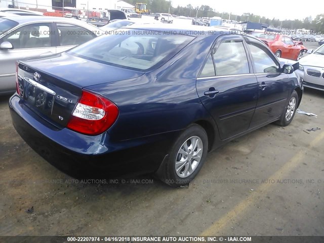 4T1BF32KX4U078996 - 2004 TOYOTA CAMRY LE/XLE/SE Mavi foto 4