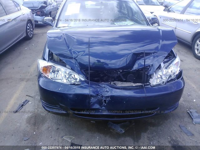 4T1BF32KX4U078996 - 2004 TOYOTA CAMRY LE/XLE/SE Mavi foto 6