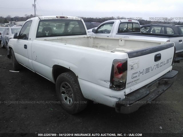 1GCEC14X05Z154060 - 2005 CHEVROLET SILVERADO C1500 WHITE photo 3