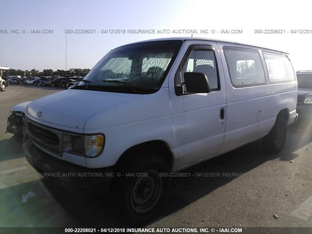 1FTFE2422VHB19163 - 1997 FORD ECONOLINE E250 VAN WHITE photo 2