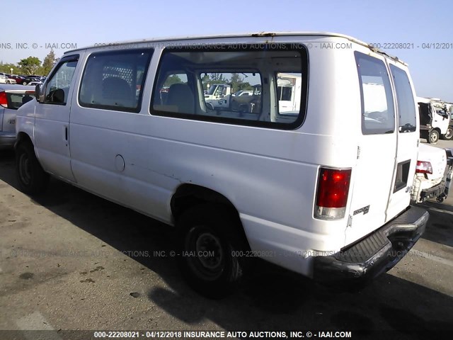 1FTFE2422VHB19163 - 1997 FORD ECONOLINE E250 VAN WHITE photo 3