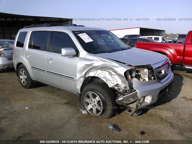 5FNYF38949B002354 - 2009 HONDA PILOT TOURING SILVER photo 1