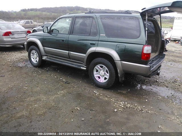 JT3HN87R4X0209179 - 1999 TOYOTA 4RUNNER LIMITED GREEN photo 3