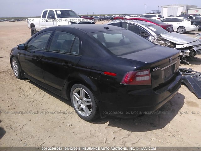 19UUA66217A025215 - 2007 ACURA TL BLACK photo 3