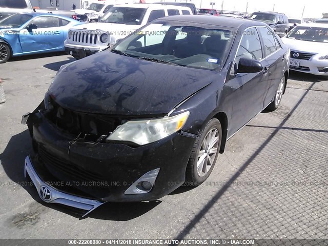 4T4BF1FK2CR231910 - 2012 TOYOTA CAMRY SE/LE/XLE შავი ფოტო 2