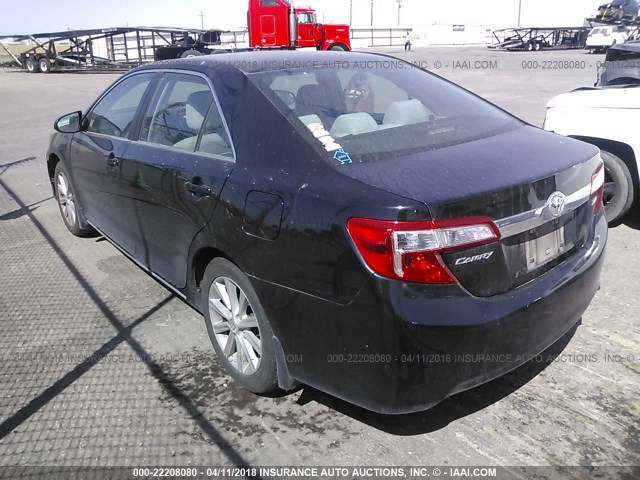 4T4BF1FK2CR231910 - 2012 TOYOTA CAMRY SE/LE/XLE შავი ფოტო 3