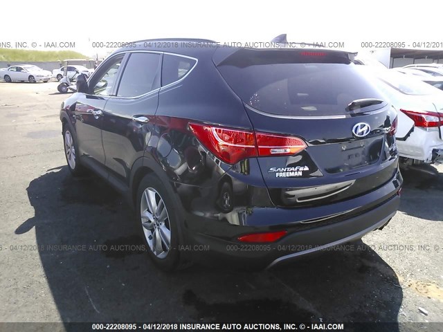 5XYZW4LA0FG298098 - 2015 HYUNDAI SANTA FE SPORT  BLACK photo 3