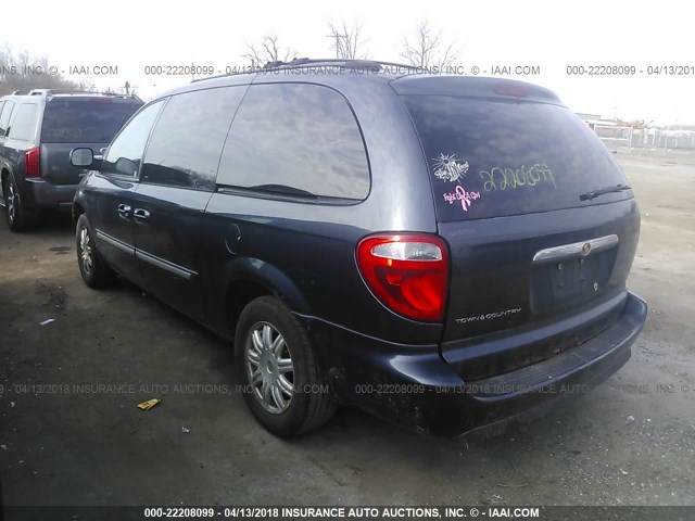 2A4GP54L17R258727 - 2007 CHRYSLER TOWN & COUNTRY TOURING BLUE photo 3