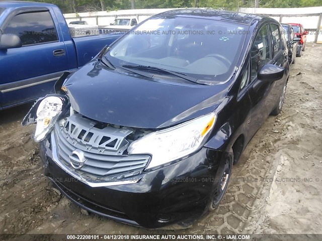 3N1CE2CPXFL400598 - 2015 NISSAN VERSA NOTE S/S PLUS/SV/SL/SR BLACK photo 2