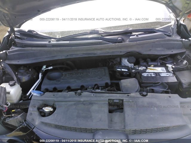 KM8JU3AC0BU223780 - 2011 HYUNDAI TUCSON GLS/LIMITED შავი ფოტო 10