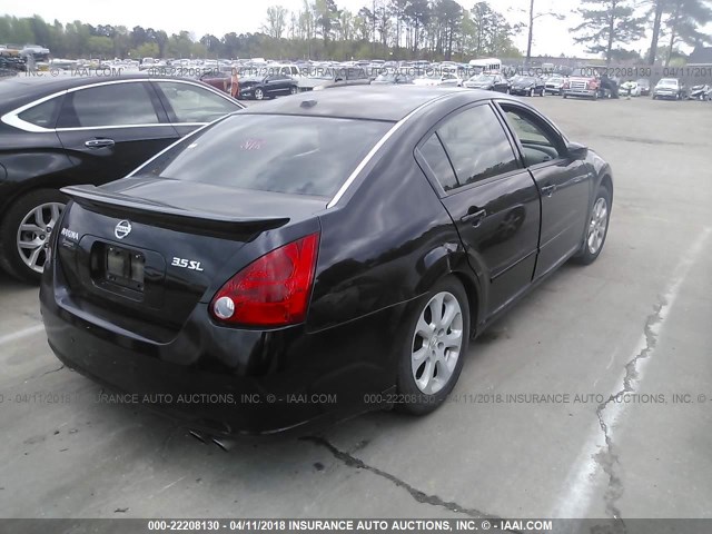 1N4BA41E67C820430 - 2007 NISSAN MAXIMA SE/SL BLACK photo 4