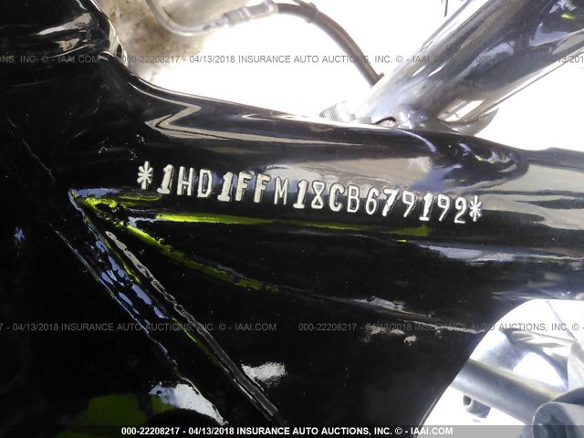 1HD1FFM18CB679192 - 2012 HARLEY-DAVIDSON FLHTC ELECTRA GLIDE CLASSIC BLACK photo 10
