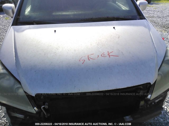 5FNRL38757B425193 - 2007 HONDA ODYSSEY EXL ვერცხლისფერი ფოტო 10