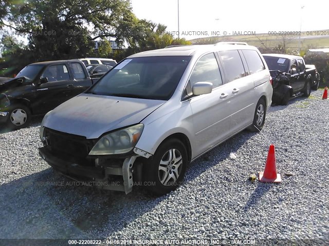 5FNRL38757B425193 - 2007 HONDA ODYSSEY EXL ვერცხლისფერი ფოტო 2