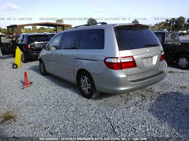 5FNRL38757B425193 - 2007 HONDA ODYSSEY EXL SILVER photo 3