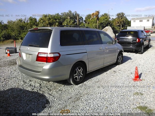 5FNRL38757B425193 - 2007 HONDA ODYSSEY EXL SILVER photo 4