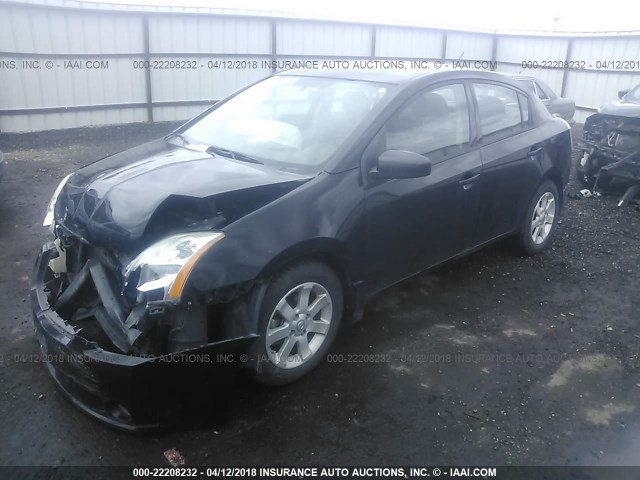 3N1AB61E38L743992 - 2008 NISSAN SENTRA 2.0/2.0S/2.0SL BLACK photo 2