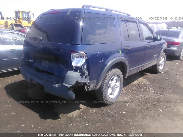 1FMZU72K14ZA18183 - 2004 FORD EXPLORER XLS/XLS SPORT BLUE photo 4