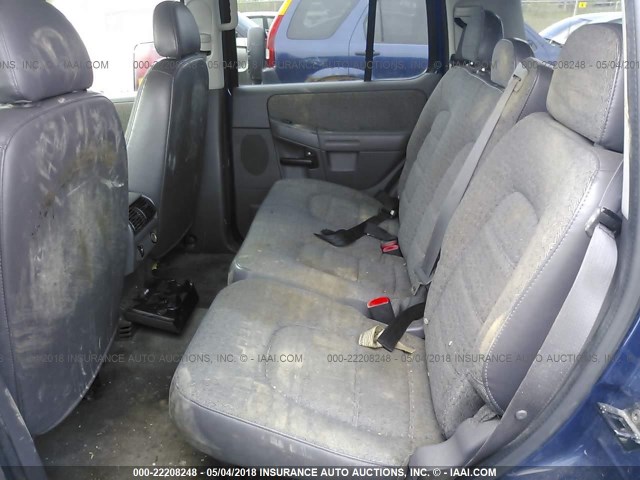 1FMZU72K14ZA18183 - 2004 FORD EXPLORER XLS/XLS SPORT BLUE photo 8