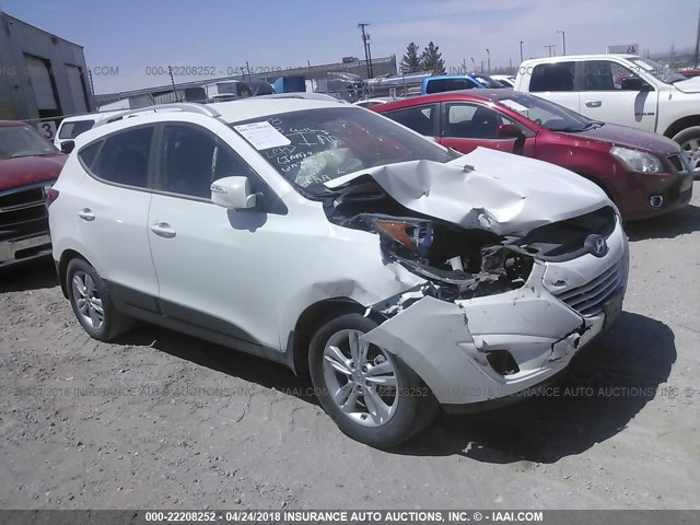 KM8JU3AC5DU579726 - 2013 HYUNDAI TUCSON GLS/LIMITED WHITE photo 1