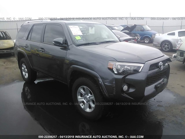 JTEBU5JR2H5415189 - 2017 TOYOTA 4RUNNER SR5 PREM/LTDL/TRAIL/TRD GRAY photo 1