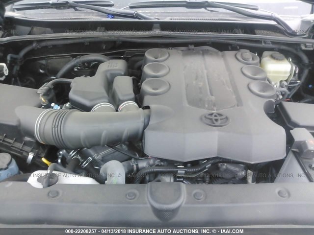 JTEBU5JR2H5415189 - 2017 TOYOTA 4RUNNER SR5 PREM/LTDL/TRAIL/TRD GRAY photo 10