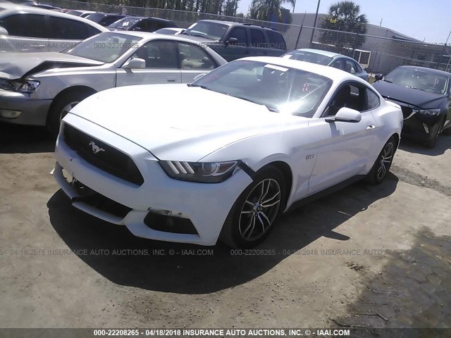1FA6P8CF8H5282252 - 2017 FORD MUSTANG GT WHITE photo 2
