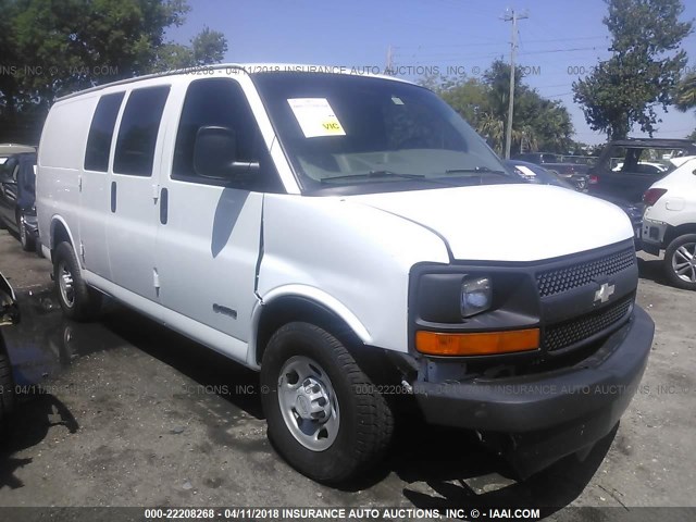 1GCGG25V161187813 - 2006 CHEVROLET EXPRESS G2500  WHITE photo 6