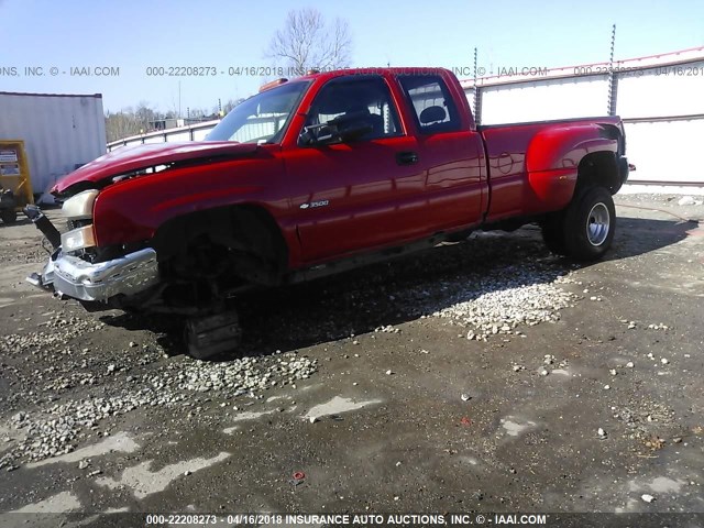 1GCJK39G83E349110 - 2003 CHEVROLET SILVERADO K3500 RED photo 2