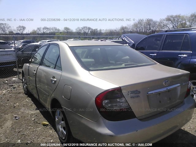 4T1BE32K73U149511 - 2003 TOYOTA CAMRY LE/XLE/SE GOLD photo 3