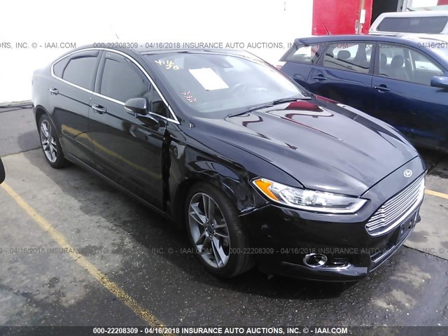 3FA6P0K94ER392429 - 2014 FORD FUSION TITANIUM BLACK photo 1