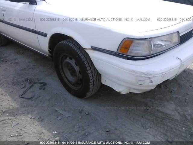 4T1SV21E4MU296859 - 1991 TOYOTA CAMRY DLX WHITE photo 6