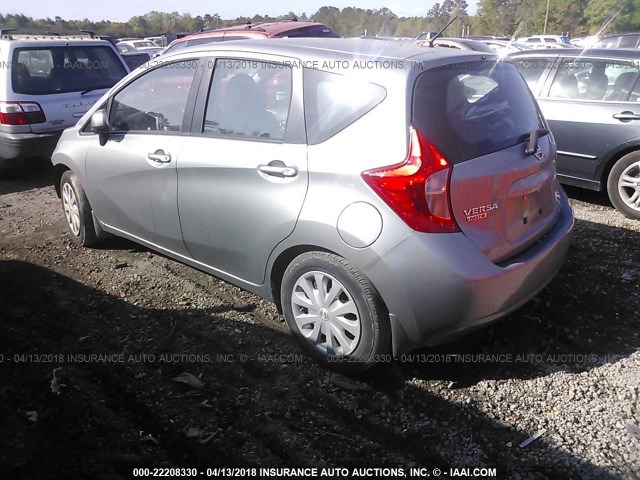 3N1CE2CP5EL414620 - 2014 NISSAN VERSA NOTE S/S PLUS/SV/SL GRAY photo 3