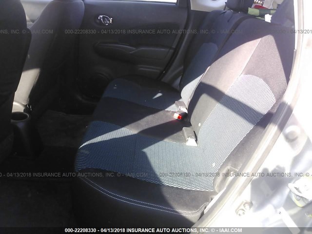3N1CE2CP5EL414620 - 2014 NISSAN VERSA NOTE S/S PLUS/SV/SL GRAY photo 8