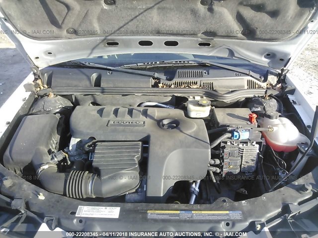 1G8AJ55F47Z163486 - 2007 SATURN ION LEVEL 2 WHITE photo 10