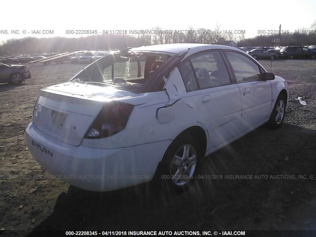 1G8AJ55F47Z163486 - 2007 SATURN ION LEVEL 2 WHITE photo 4